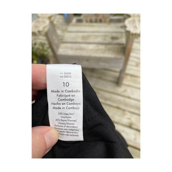 SOLD Calvin Klein High Waist Wide Leg Pants Linen - Picture 6 of 11